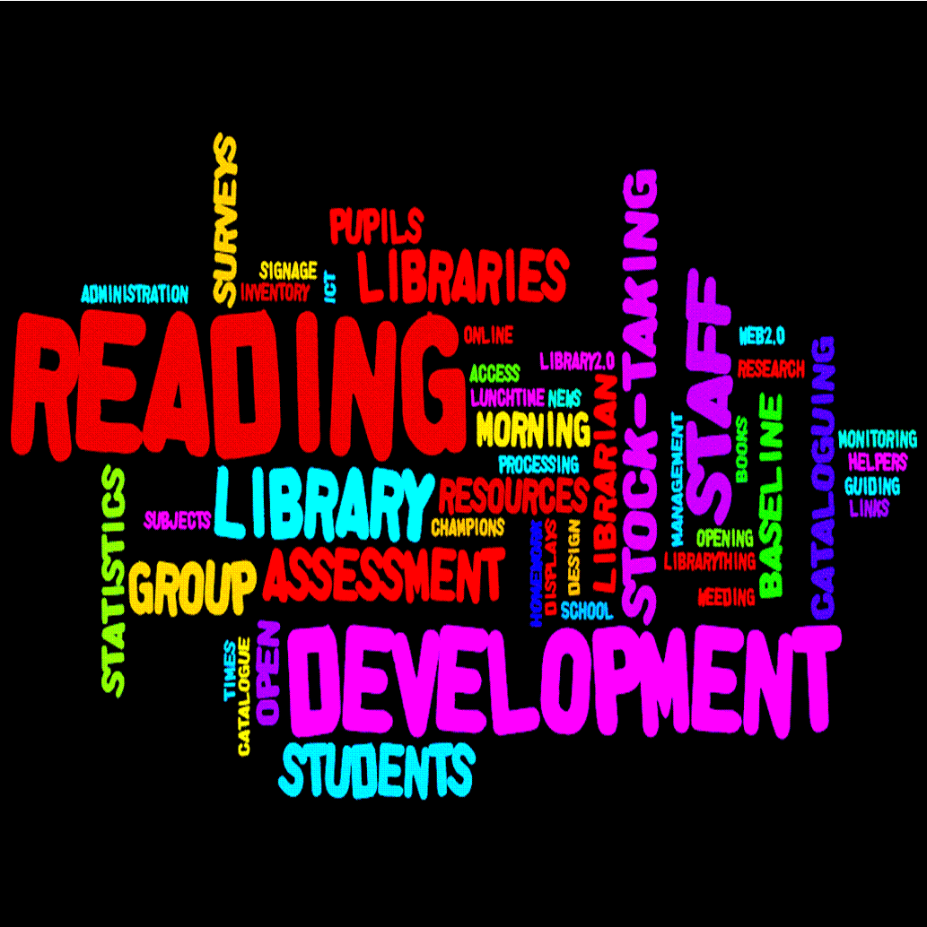 Wordle based on the functions of a school library